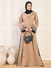 Nabia Luxury Handwork Abaya with Black Hijab